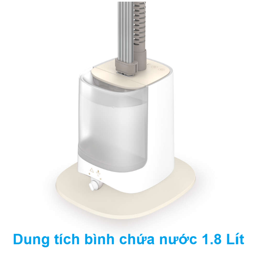 Bàn ủi hơi nước dạng đứng Philips Stand Steamer STE1050/10, Serial 1000 - Hàng Nhập Khẩu