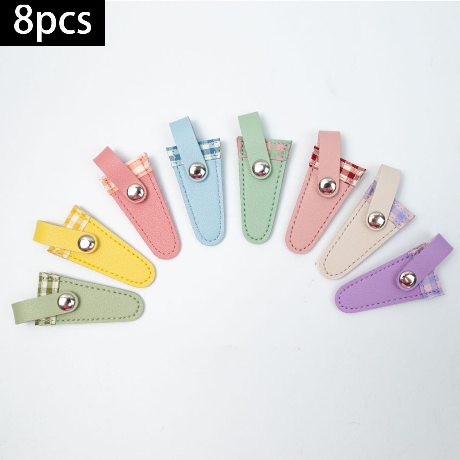 Embroidery Scissors Sheath Cover 8 Pieces Scissors Bag for Quilting Crafts
