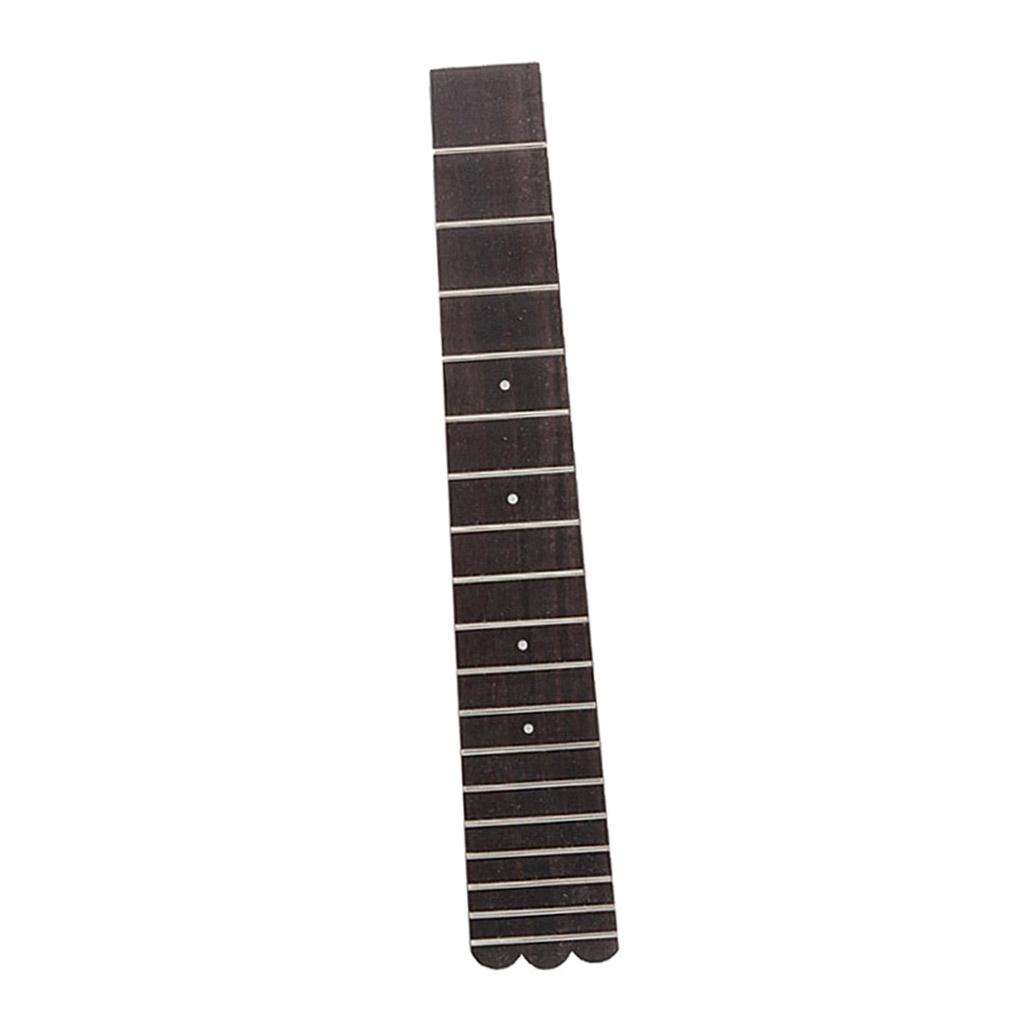 Baoblade 4 Dây Hawaii Đàn Guitar 18 Giải Tầng Fretboard Thay Thế Phần Trắng Điểm