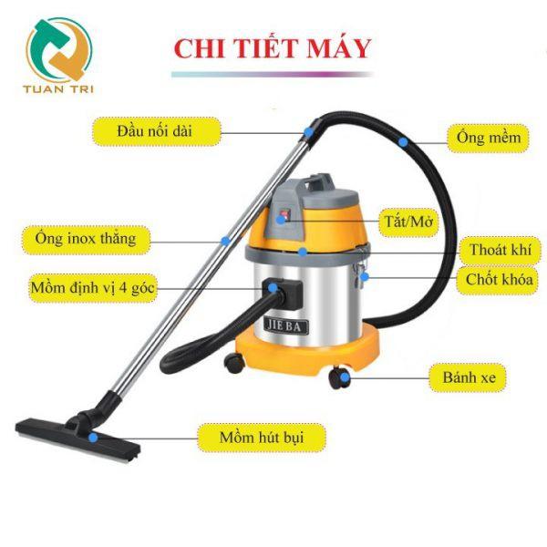 Bánh xe máy hút bụi công nghiệp