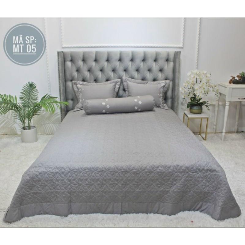 Bộ chăn ga gối phủ lụa 7 món