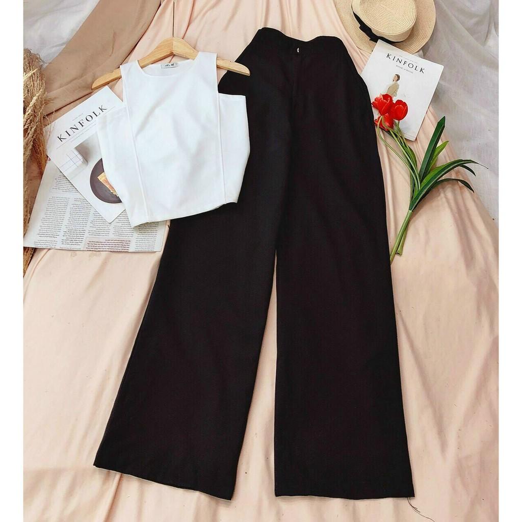 SÉT BỘ QUẦN ỐNG ỘNG ÁO KHÔNG TAY CỰC XINH THUN COTTON THÁI THOÁNG MÁT