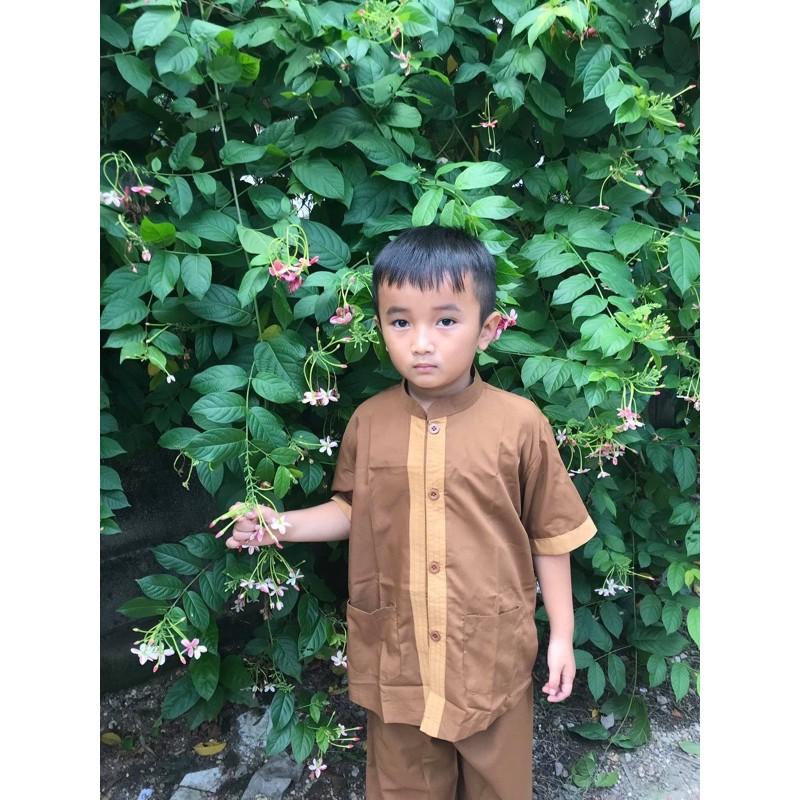 Đồ Lam Đi Chùa Cho Bé Trai # Lãnh Tụ Phối Bé Trai Gái # Đồ Bộ Bé# Quần Áo Bé
