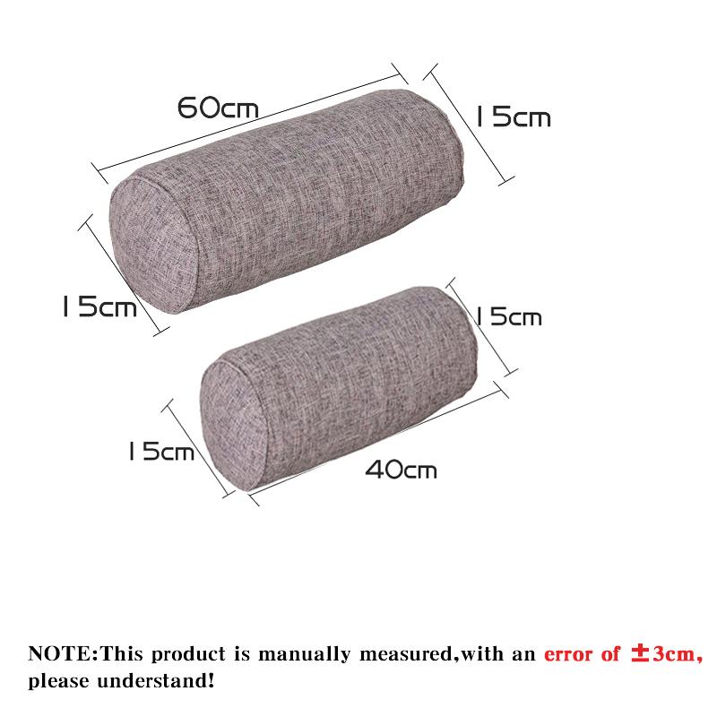 Dài Gối Bên Trong Thân Tròn Đệm Lót Hình Chữ Nhật Ngủ Ngủ Trưa Gối Giả Vải Lanh Cotton Đệm Nhà Phòng Ngủ Phụ Kiện