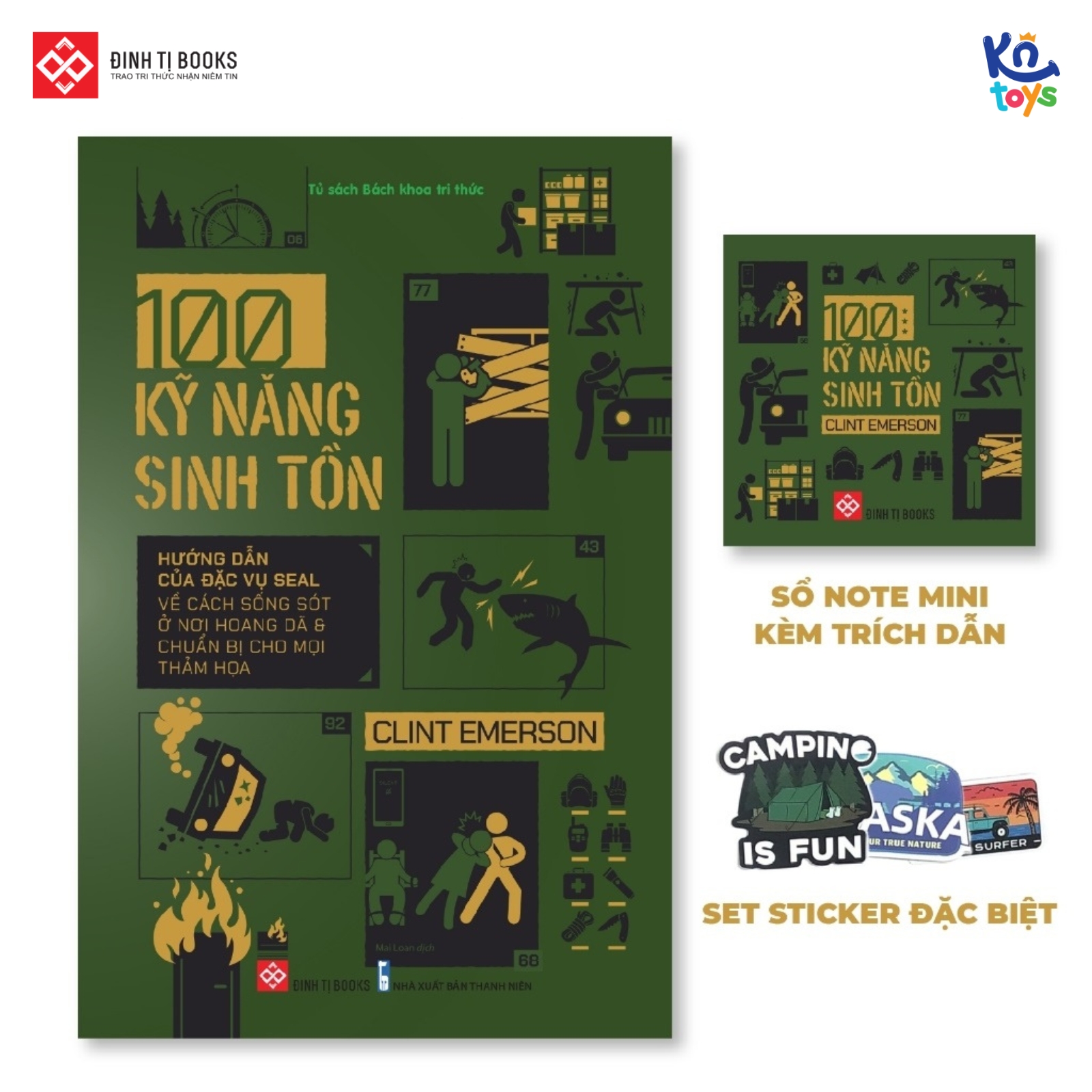 Sách Bách Khoa Tri Thức – 100 Kỹ Năng Sinh Tồn (Bản đặc biệt) – Đinh Tị Books