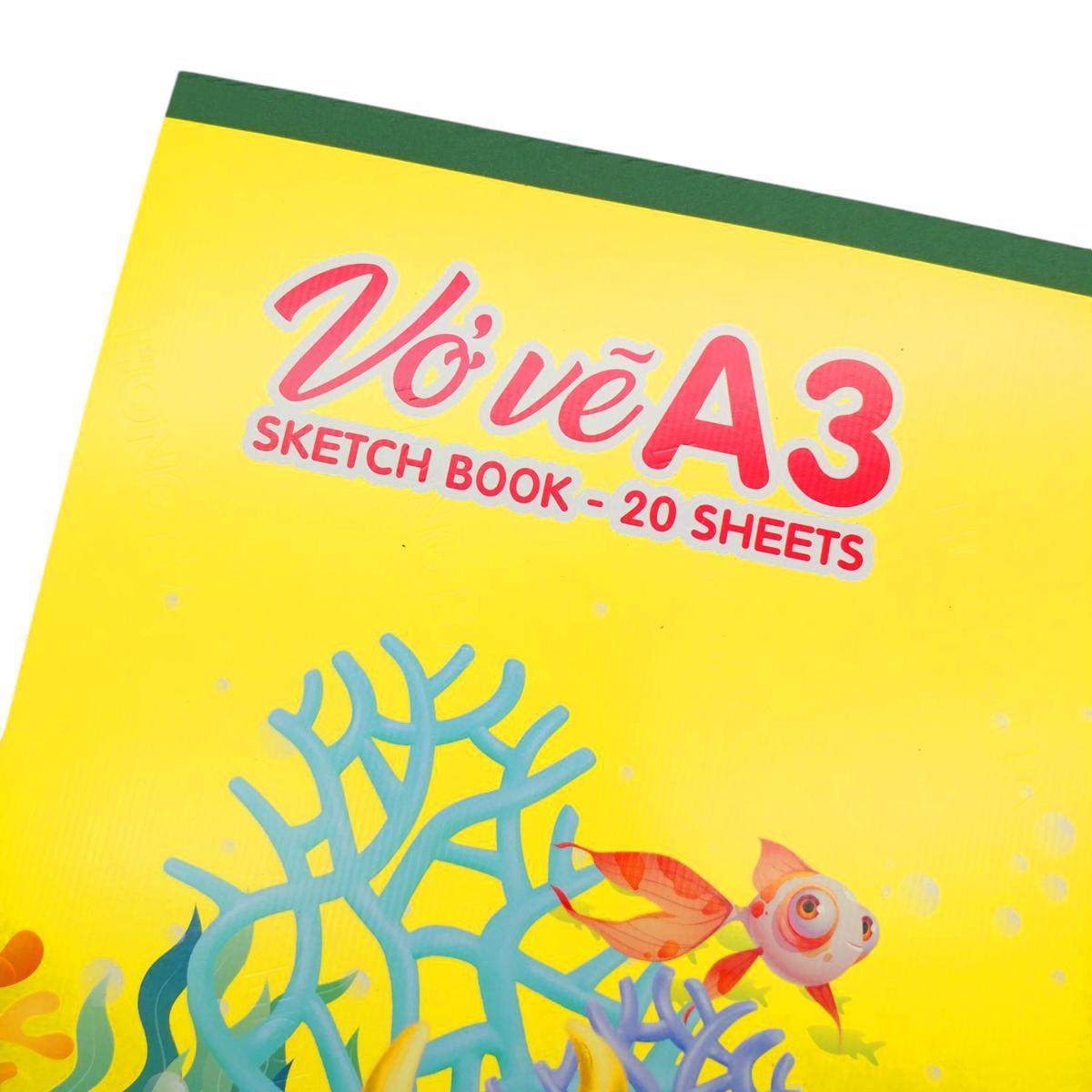 Vở Vẽ A3 Hồng Hà 4942 (20 Tờ) - Mẫu 2