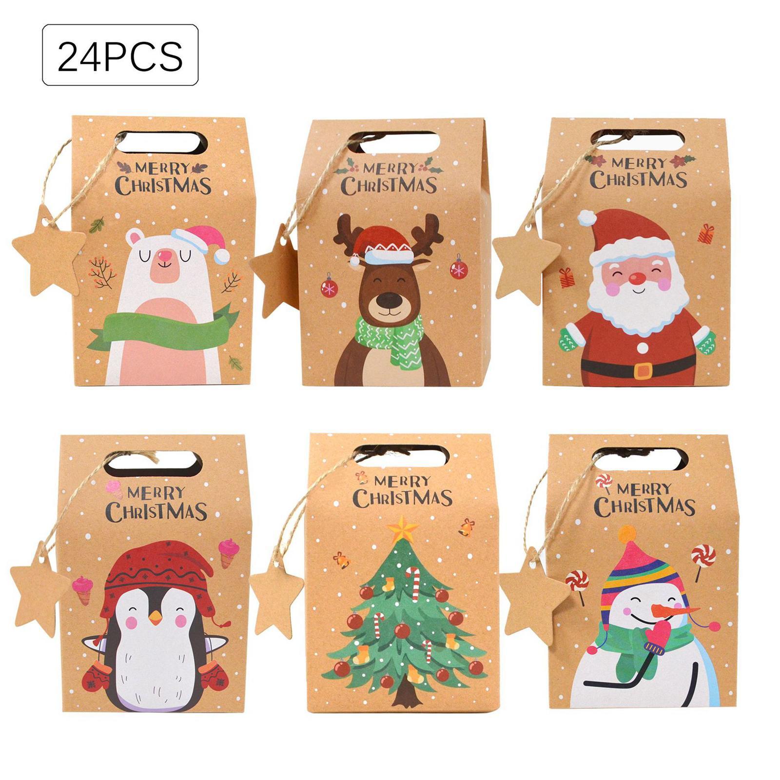 24x Christmas Treat Bags Party Favor Bag for Birthday Xmas Party Anniversary