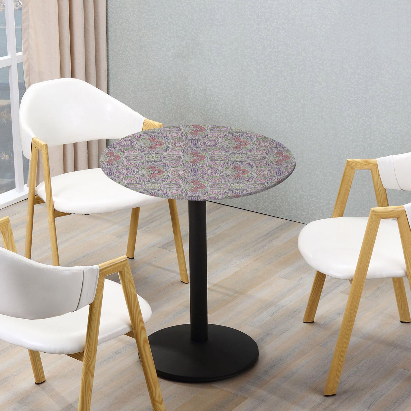 Table Cover Fitted Water-proof with Elastic Edged Easy to Clean for Party