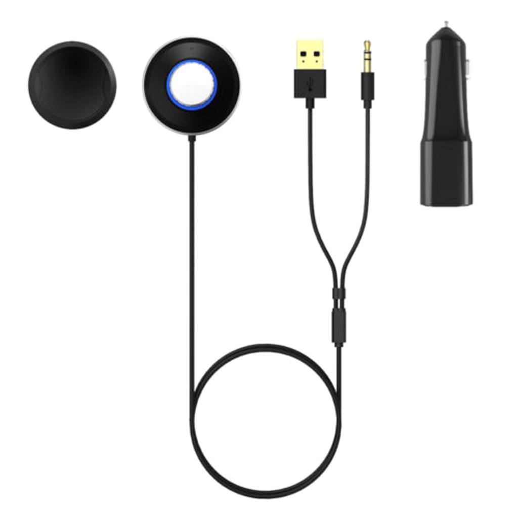 Car Charger Audio Adapter Kit Wireless Bluetooth 3.5 Mm Aux Stereo Receiver