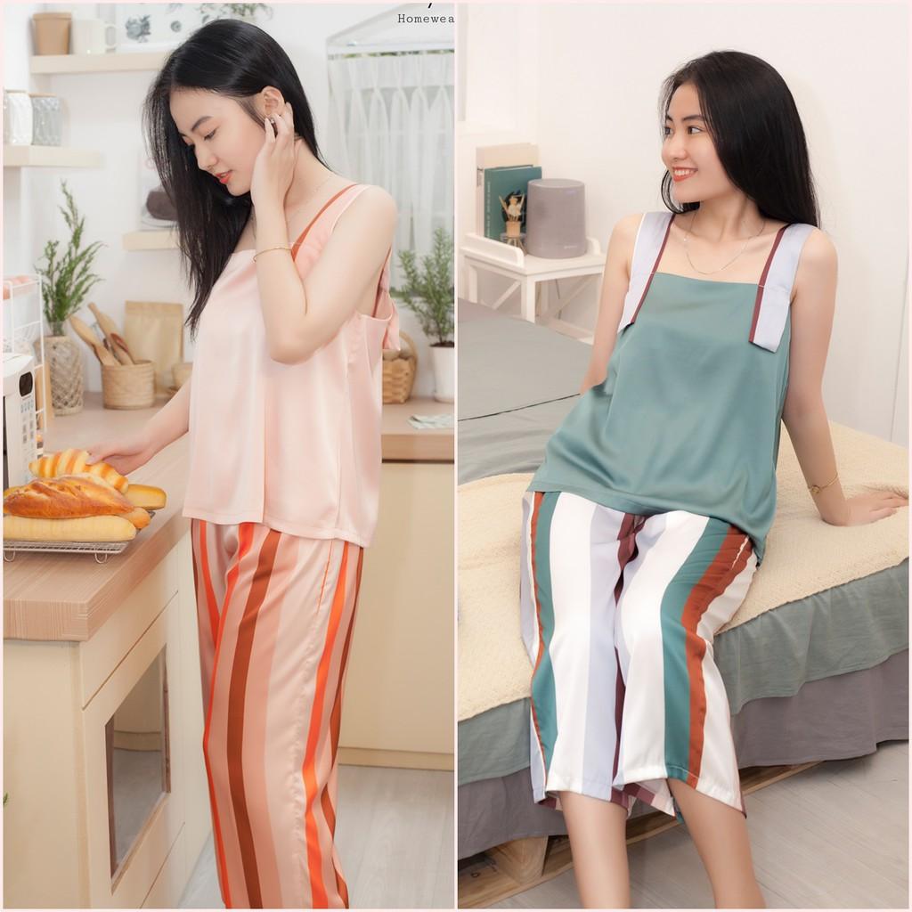 BỘ MẶC NHÀ LỤA 2 DÂY BẢN TO