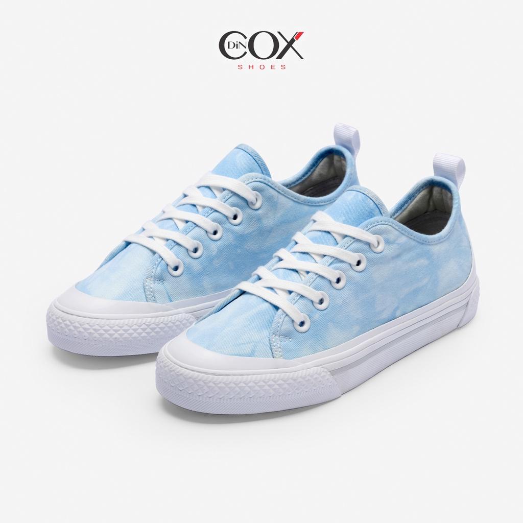 Giày Sneaker Vải Canvas Unisex Chính Hãng DINCOX C20 Blue Tie Dye Sang Trọng Tinh Tế Đơn Giản