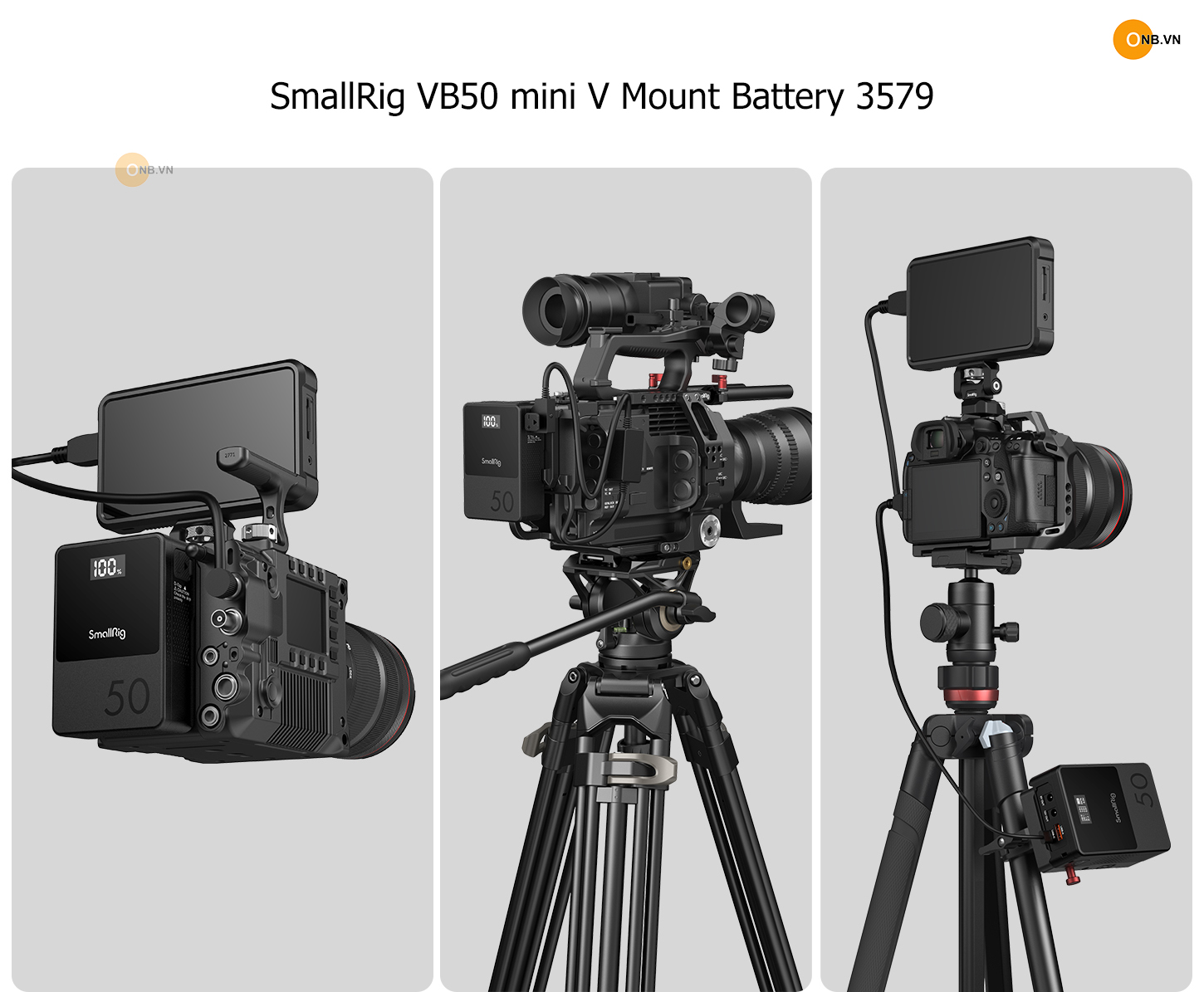 SmallRig VB50 mini V Mount Battery - Pin V Mount mẫu mới 3579