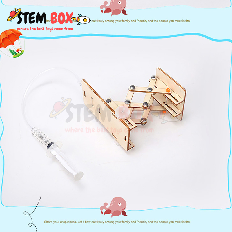 Đồ chơi STEM bộ lắp ghép xe nâng thủy lực - Trò chơi DIY STEM BOX