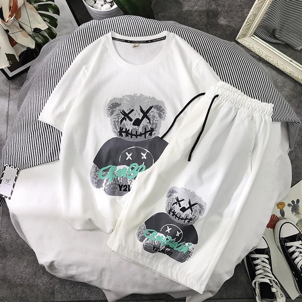 Đồ Bộ Mặc Nhà In Gấu ️ Set Bộ Nam Nữ Mặc Nhà Cotton mịn đẹp