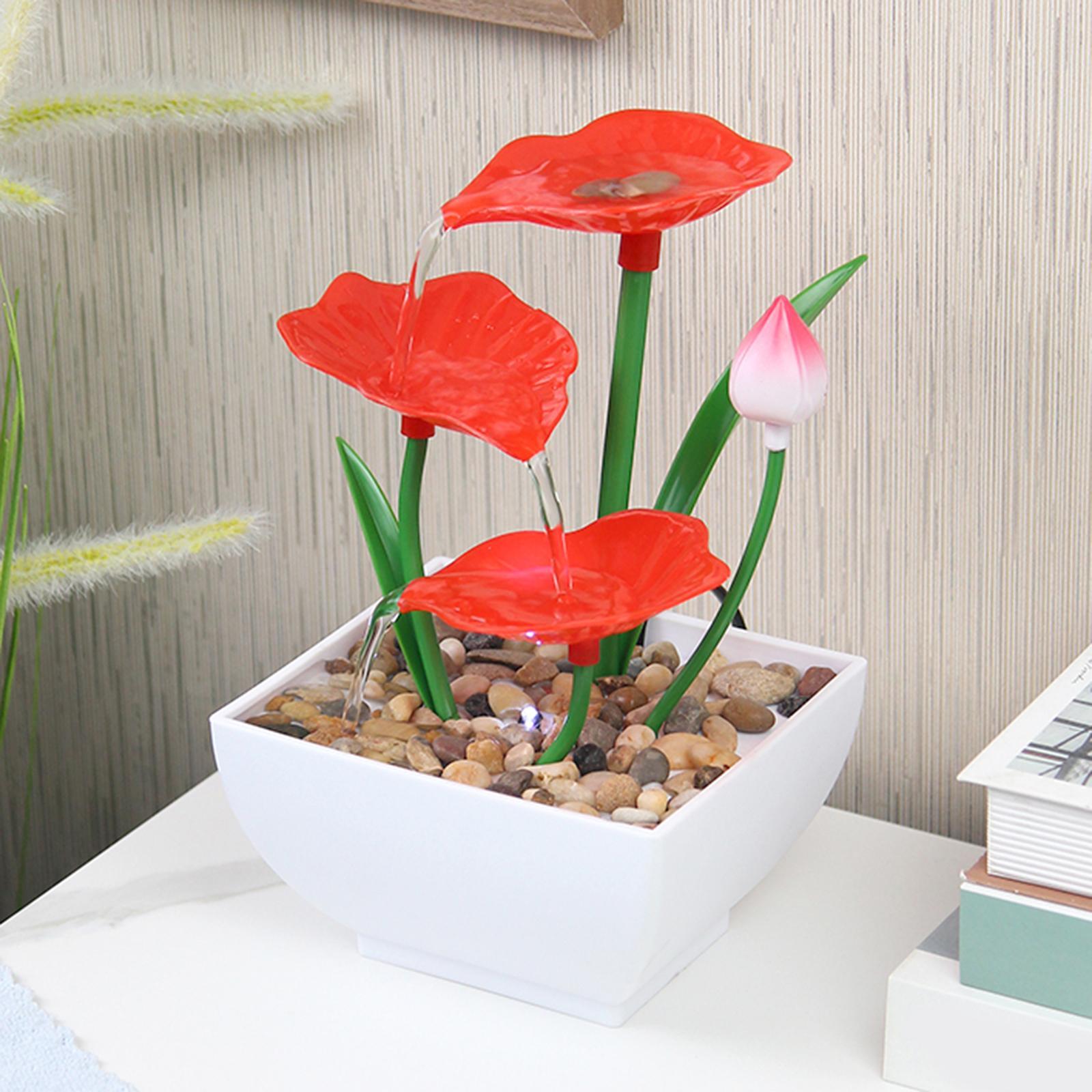 Relaxation Tabletop Fountain with Pump for Indoor Feng Shui Decoration Gift