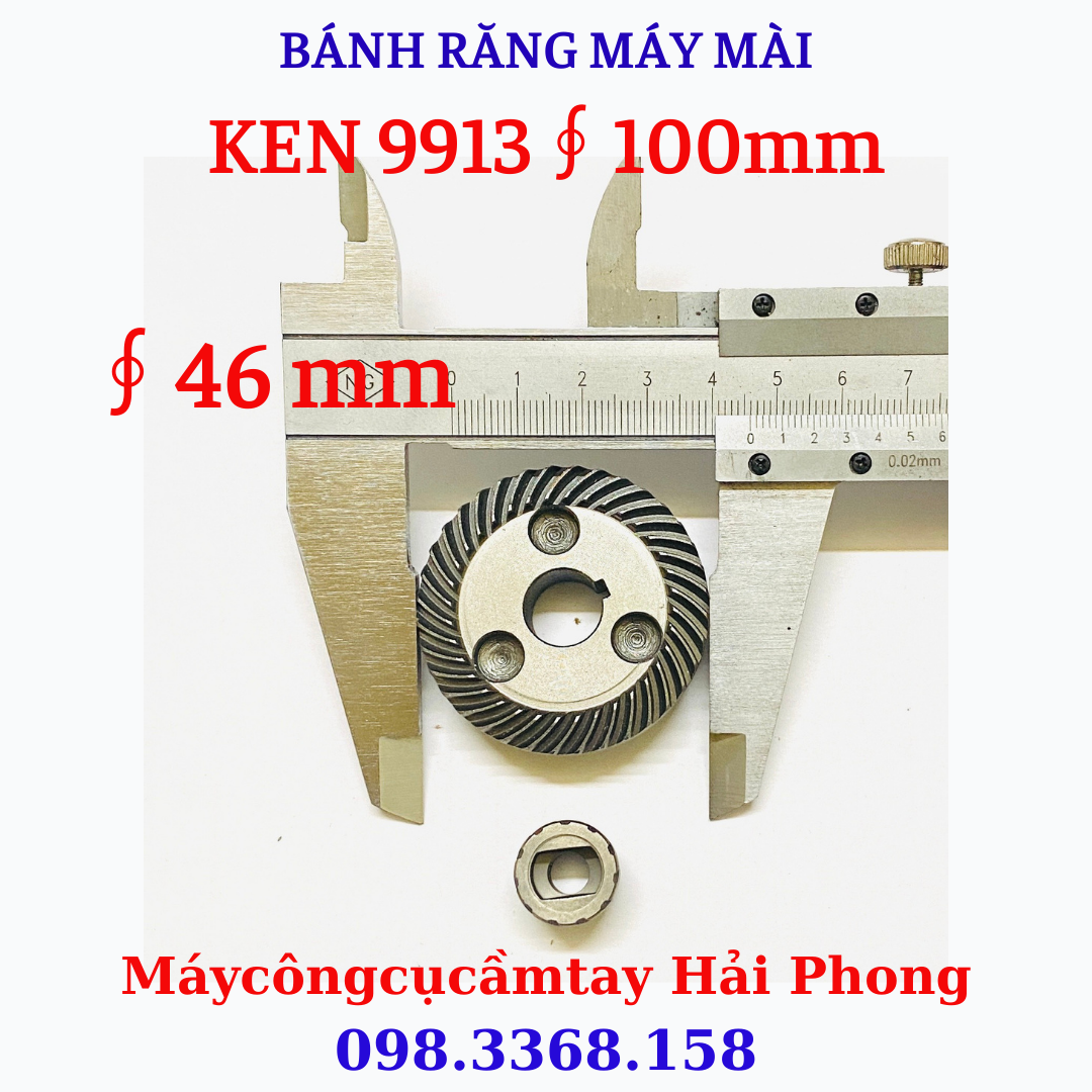Bánh răng máy mài góc 'CRONW' Mod.3005 / 'KEN' Mod. 9913 / Katomer... ∮ 100 mm