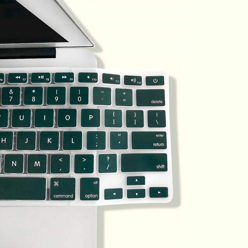 TPU Keyboard Cover Dustproof Keyboard Protective Film Compatible with Apple MacBook Air 13.3 inch A1466/A1369 Dark Blue
