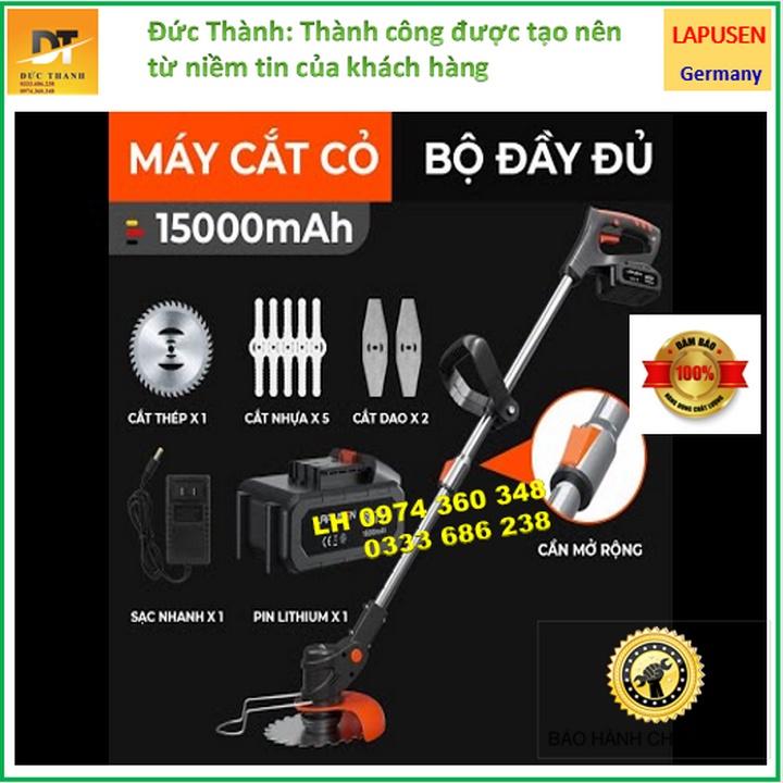 Máy cắt cỏ, tỉa cành cầm tay LAPUSEN 118V pin khủng 15 cell... Hàng nhập khẩu Đức.