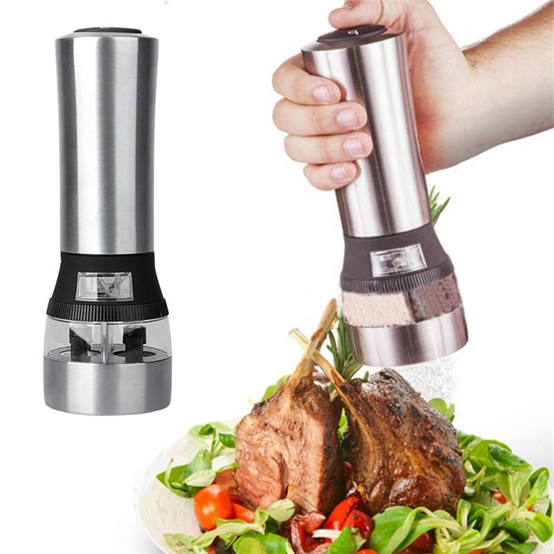 2 Trong 1 Máy Xay Tiêu Inox Gia Vị Muối Cối Xay Tiêu Cao Cấp Muối Sấy Thảo Mộc Máy Xay Cối Xay Gia Vị Phụ Kiện Nhà Bếp