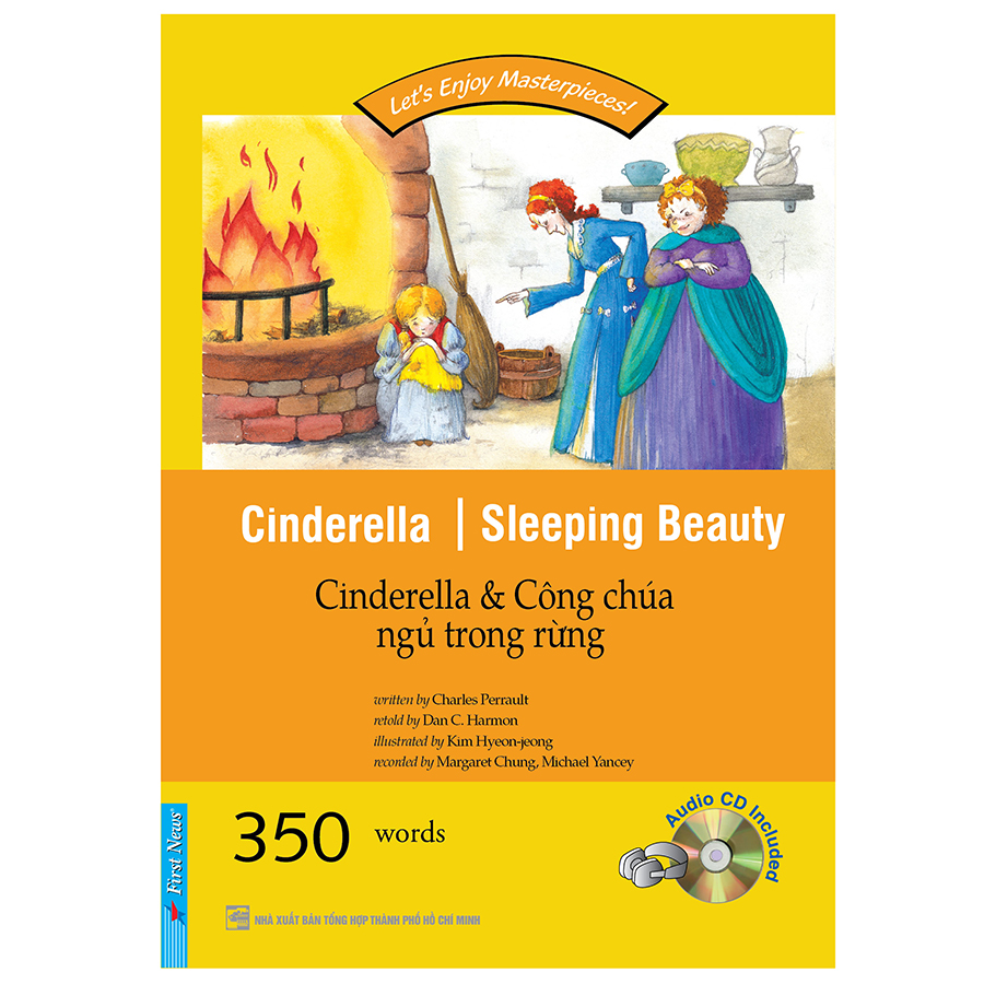 Happy Reader - Cinderella &amp; Công Chúa Ngủ Trong Rừng (Kèm 1 CD) (Tái Bản)