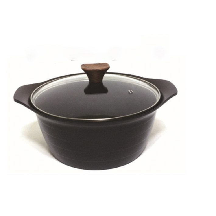 Nồi Ceramic lòng sâu cao cấp Living On 24cm xuất xứ Hàn Quốc - Dùng được bếp từ