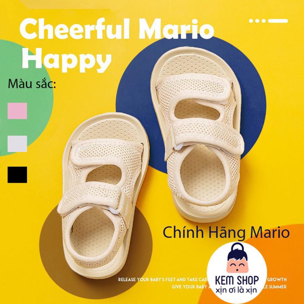 Freeship Dép Sandal Trẻ Em Cheerful Mario 2021 siêu mềm siêu nhẹ chống trơn trượt cho