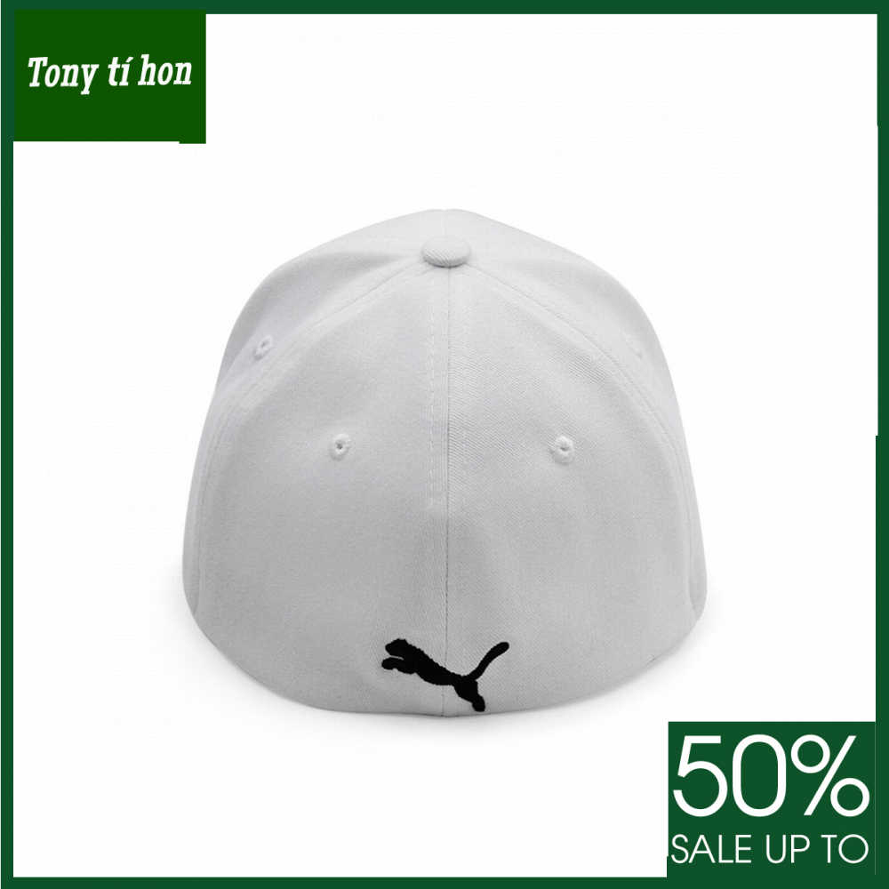 Tony tí hon - Mũ/nón kết lưỡi trai PM báo sư tử kaki bít đuôi thời trang nam nữ cao cấp - màu trắng