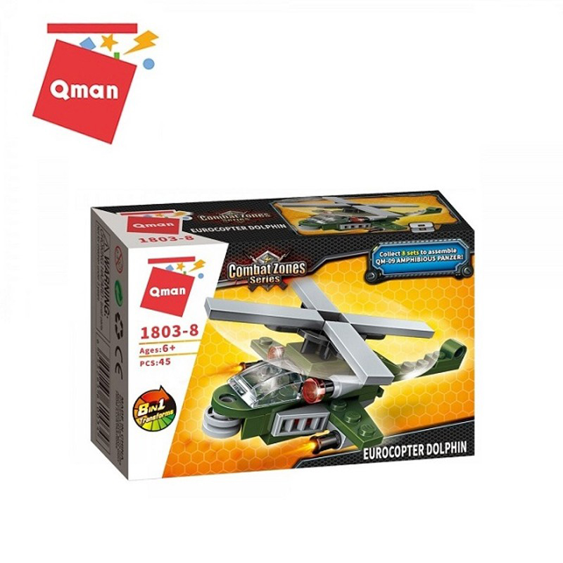 Bộ xếp hình lắp ráp CHIẾN XA LỘI NƯỚC 361 chi tiết QMAN 1803
