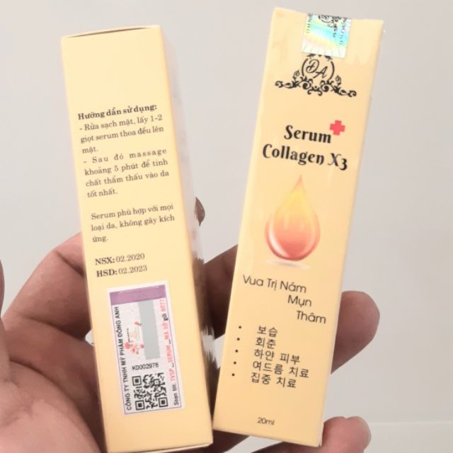 Kem Face Collagen X3 Luxury + Serum Colagen X3