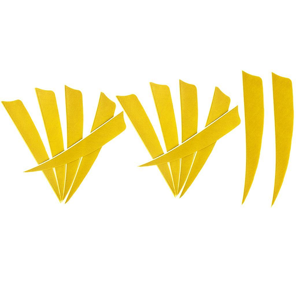 12Pcs Shield Shape Turkey Feather Arrow Archery Hunting Fletching For DIY Vanes
