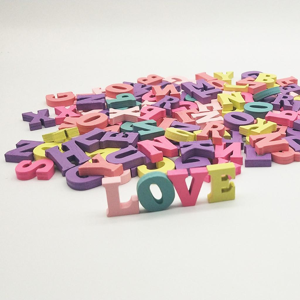 3-6pack 100pcs Wooden Alphabet Letters for Preschool Kids Toddler Educational