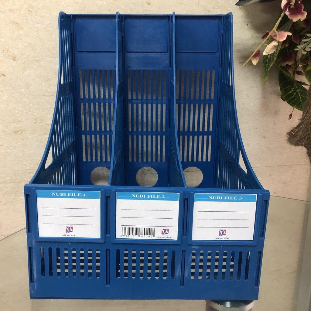 Kệ đựng tài liệu , khay đựng tài liệu nhựa 3 ngăn để bàn lắp ráp dễ dàng kệ rổ xéo nhựa tiện lợi thông minh giá rẻ