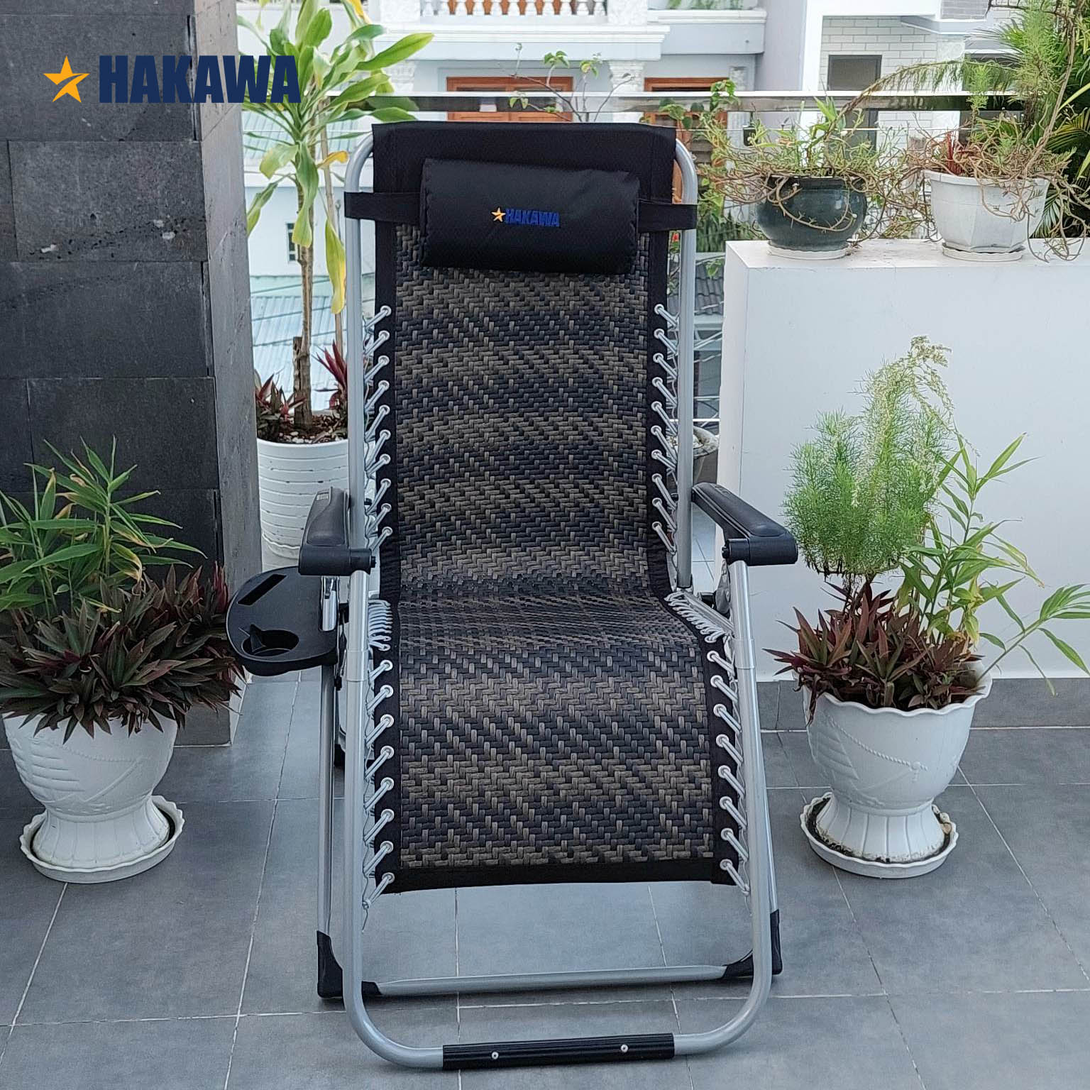 Ghế xếp thư giãn hạng sang HAKAWA - HK-G21P New - - Bảo hành chính hãng 2 năm - Hàng nhập khẩu