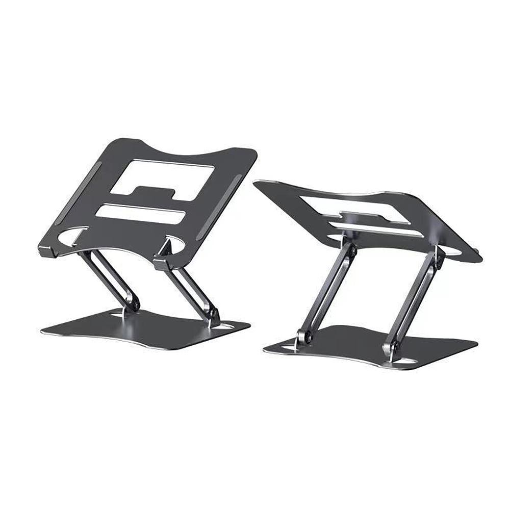 Đế máy tính xách tay có thể điều chỉnh Gấp di động Hợp kim thép carbon chống trượt chống trượt cho máy tính bảng 11-17,3 inch Bạc