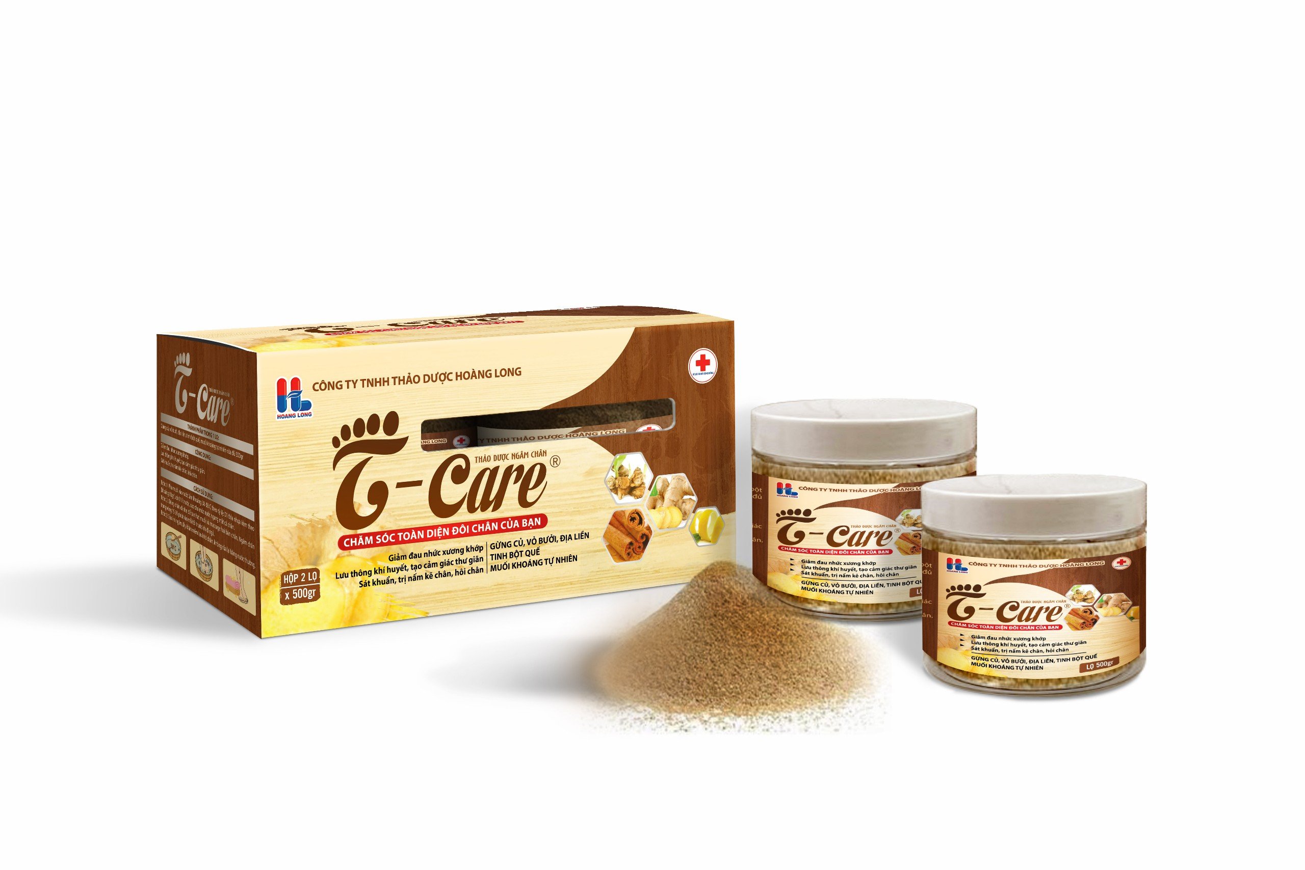 Thảo Dược Ngâm Chân T-Care 02 Lọ x 500gr (Hàng Chính Hãng)