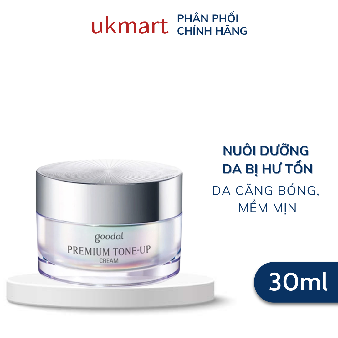 Kem Dưỡng Trắng Da Và Nâng Tone Da Tức Thì Goodal Premium Snail Tone-Up Cream 30ml