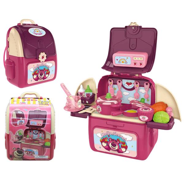 Đồ Chơi Nhà Bếp Dạng Ba Lô Gấu Dâu Lotso - Sweet Heart SH10133