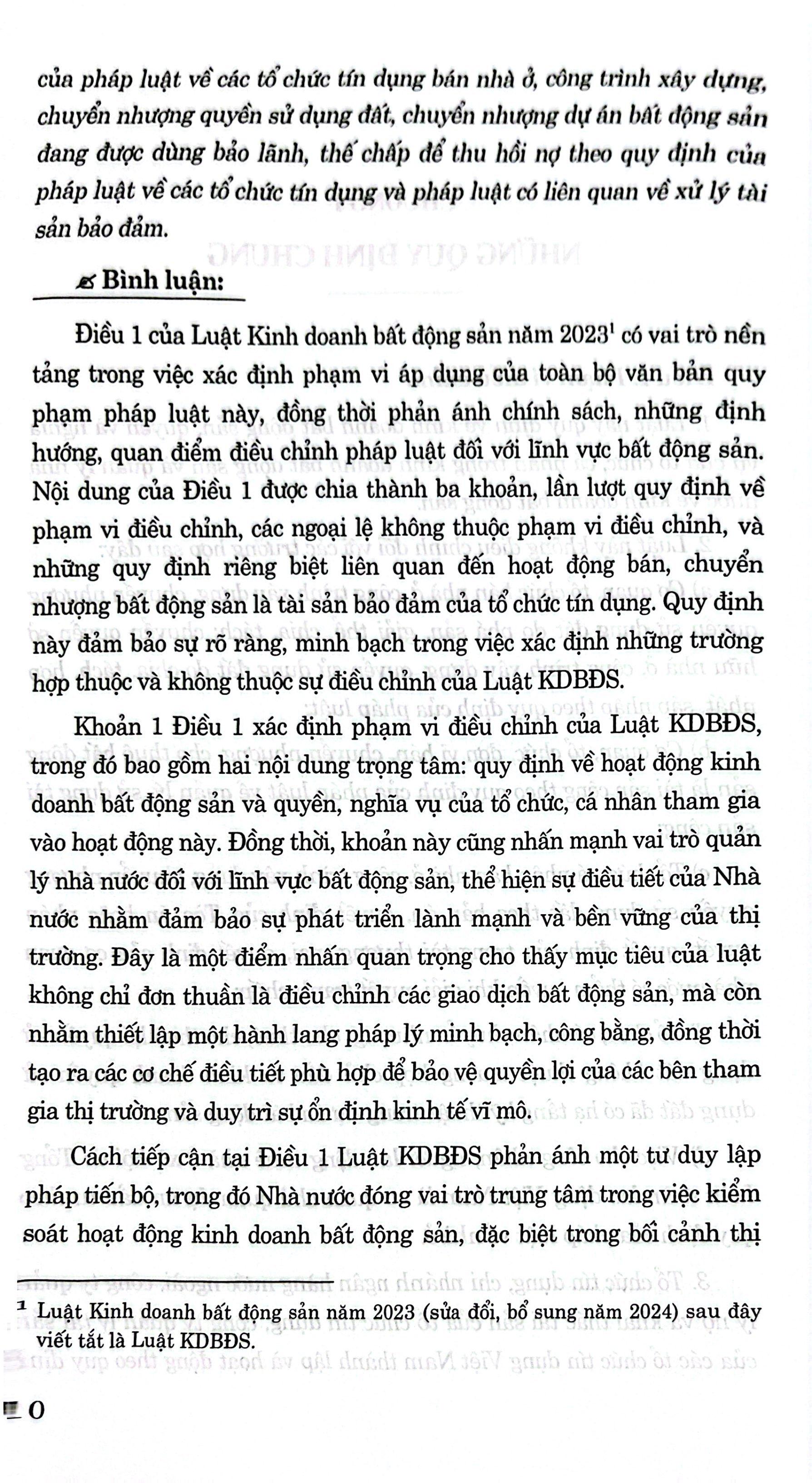 Sách - Tổng Luận Và Bình Giải Luật Kinh Doanh Bất Động Sản Năm 2023 (Được Sửa Đổi, Bổ Sung Năm 2024)