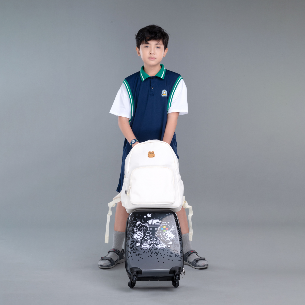 Ba Lô Mono Thời Trang Ivory Clever Hippo BMONO/IVORY