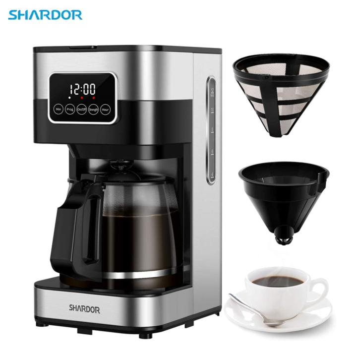 Máy pha cà phê tự động cao cấp Shardor CM1429TA-GS công suất 900W, dung tích 1500ml-Hàng chính hãng