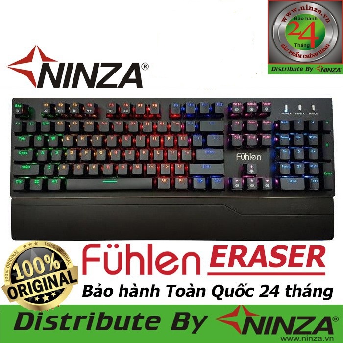 Bàn phím chơi game có dây Fuhlen Eraser - Hàng chính hãng