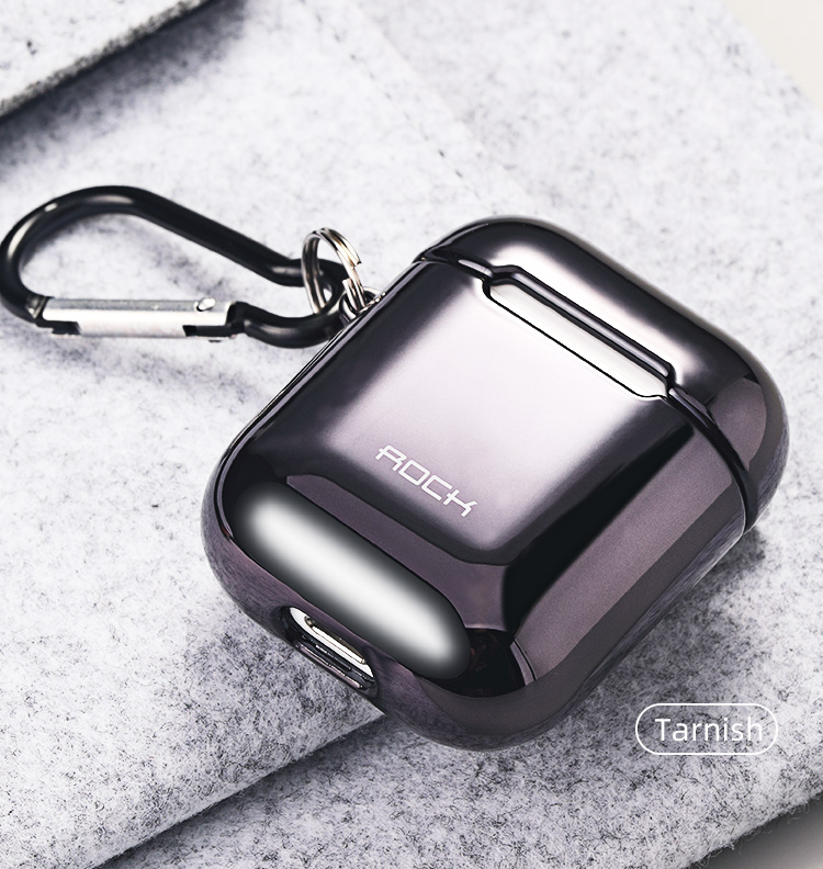 Bao case cho airposd 1 / 2 chống sốc hiệu ROCK RPC-1483 mỏng 2mm, bảo vệ toàn diện, vật liệu cao cấp - Hàng nhập khẩu