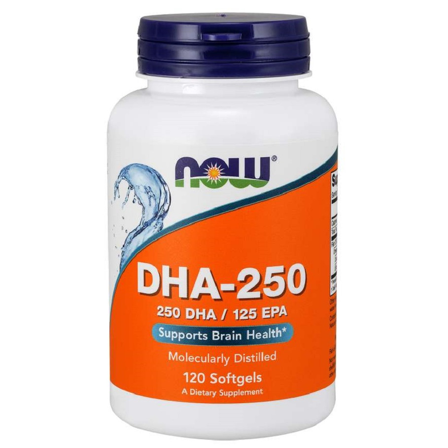 Thực Phẩm Bảo Vệ Sức Khỏe Hỗ trợ Cho Tim Mạch, Não, Mắt, Khớp NOW DHA 250