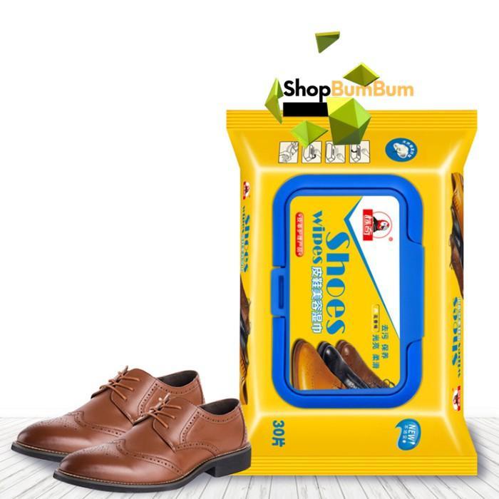 Khăn Giấy Lau Giày Shoes Hộp 30 Tờ Siêu Sạch - Hàng Chất Lượng