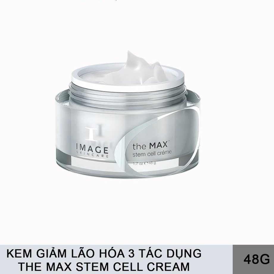 Kem Giúp Chống Lão Hóa Trẻ Hóa Da Dưỡng Ẩm Phục Hồi 3 Tác Dụng Image Skincare The Max Stem Cell Creme