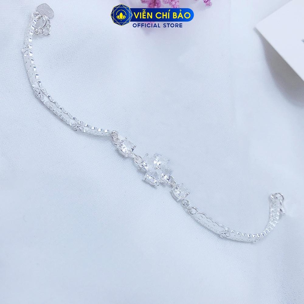 Lắc tay bạc nữ Hoa kim tiền chất liệu bạc 925 thời trang phụ kiện trang sức nữ Viễn Chí Bảo L400081