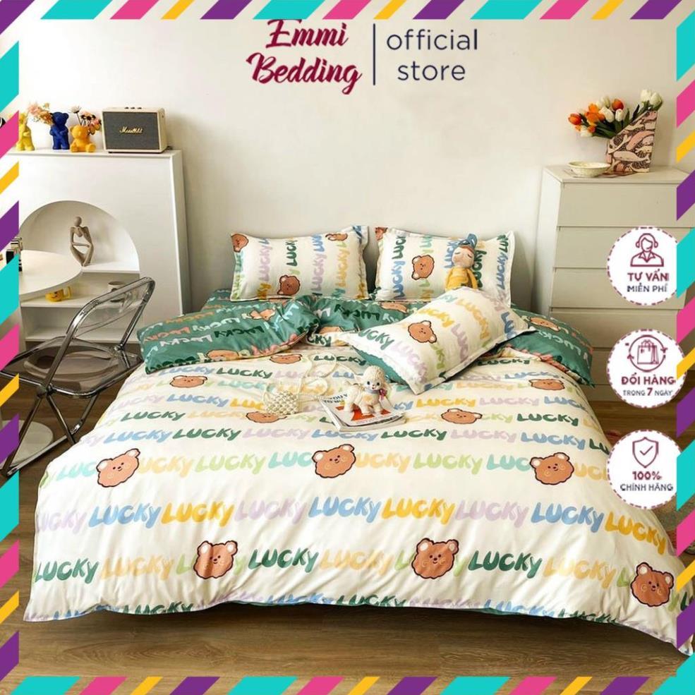 Set chăn ga gối chất cotton poly mẫu dễ thương mới