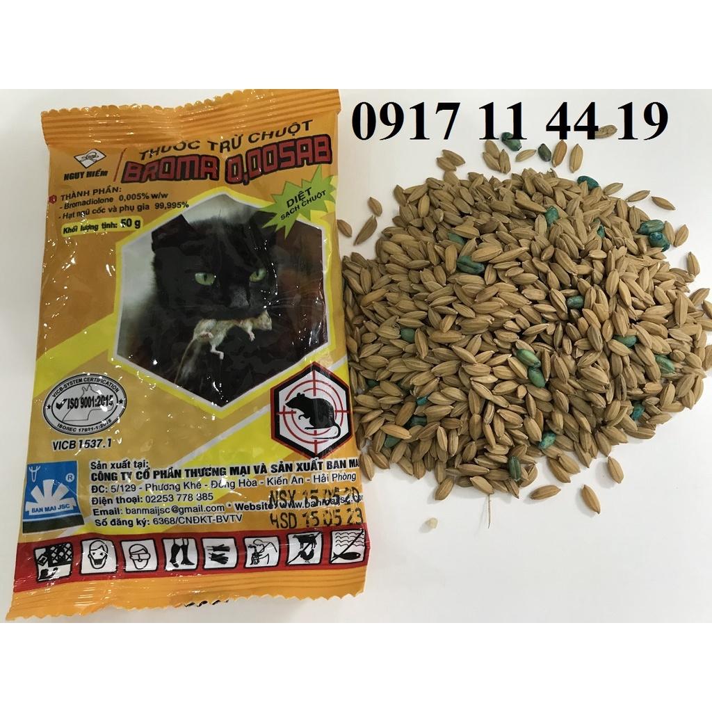 Thuốc diệt chuột hạt thóc Broma. Hiệu quả cao.