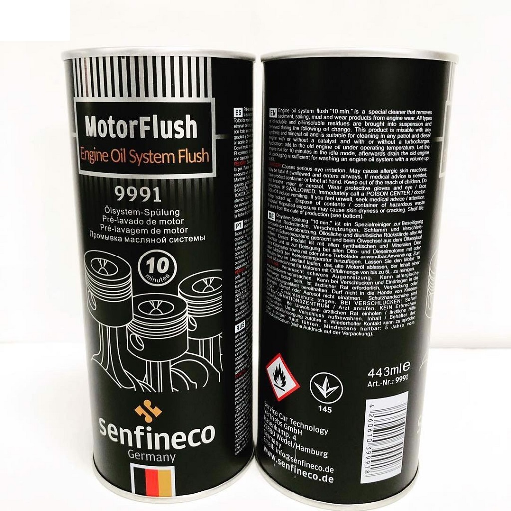 Súc Rửa Động Cơ Ô Tô Senfineco 9991 Motor Flush Engine Oil System Flush