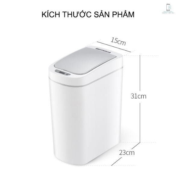 Thùng Rác Tự Động Cảm Ứng Thông Minh Nắp Kín Chống Gián Chuột